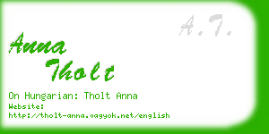 anna tholt business card